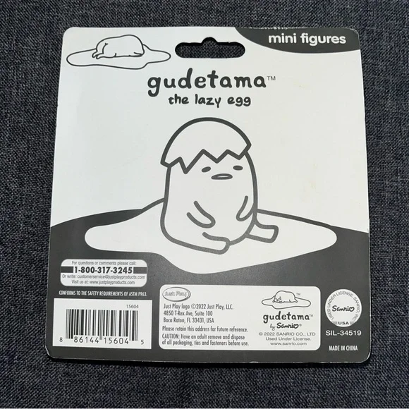 Sanrio Gudetama The Lazy Egg 4pc Mini Collectible Figures Set - Picture 2 of 2